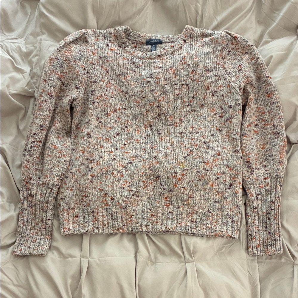 Modcloth Multicolor Speckled Crew Neck Sweater